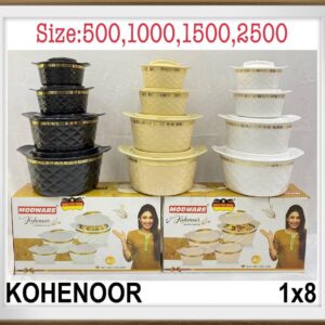ست 4تکه گرم نگهدارنده غذا برند رمانتیک هوم مدل kohe noor