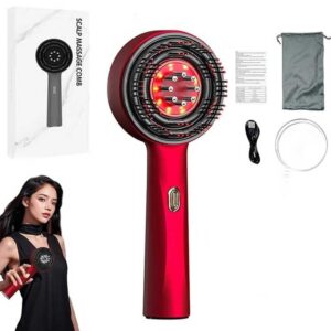 شانه ماساژور اسکالپ سر و روغن تراپی یه همراه مخزن