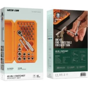 ست آچار بکس جغجغه ای گرین لاین ۴۲ تکه